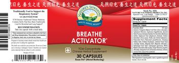 Nature's Sunshine Breathe Activator - chinese herbal supplement