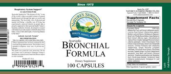 Nature's Sunshine Bronchial Formula - supplement
