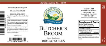 Nature's Sunshine Butcher's Broom - supplement