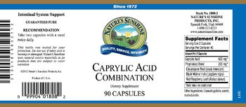 Nature's Sunshine Caprylic Acid Combination - supplement