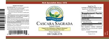 Nature's Sunshine Cascara Sagrada - supplement