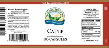 Nature's Sunshine Catnip - herbal supplement