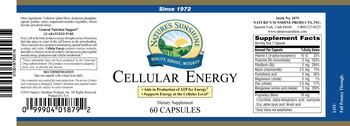 Nature's Sunshine Cellular Energy - supplement