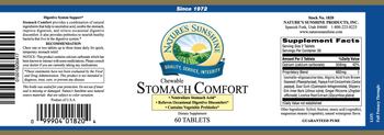 Nature's Sunshine Chewable Stomach Comfort - supplement