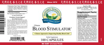 Nature's Sunshine Chinese Blood Stimulator - herbal supplement