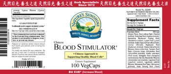 Nature's Sunshine Chinese Blood Stimulator - supplement