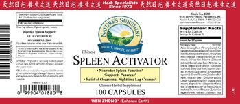 Nature's Sunshine Chinese Spleen Activator - chinese herbal supplement
