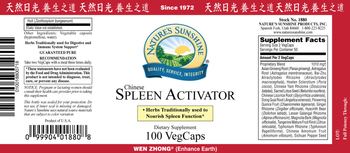Nature's Sunshine Chinese Spleen Activator - supplement