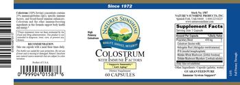 Nature's Sunshine Colostrum - supplement