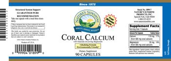 Nature's Sunshine Coral Calcium with Naturally-Occurring Magnesiuim - supplement