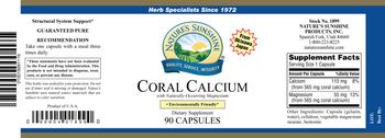 Nature's Sunshine Coral Calcium with Naturally-Occurring Magnesium - supplement