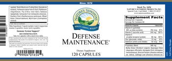 Nature's Sunshine Defense Maintenance - supplement