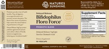 Nature's Sunshine Delayed Release Bifidophilus Flora Force - supplement