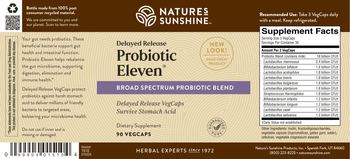 Nature's Sunshine Delayed Release Probiotic Eleven - supplement