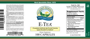 Nature's Sunshine E-Tea - supplement