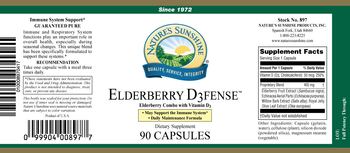 Nature's Sunshine Elderberry D3fense - herbal supplement