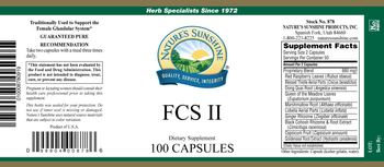 Nature's Sunshine FCS II - supplement