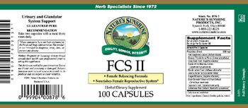 Nature's Sunshine FCS II - herbal supplement