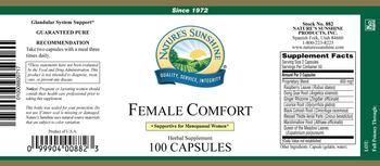 Nature's Sunshine Female Comfort - herbal supplement