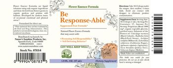 Nature's Sunshine Flower Essence Formula Be Response-Able - supplement