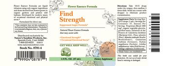 Nature's Sunshine Flower Essence Formula Find Strength - supplement