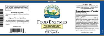 Nature's Sunshine Food Enzymes - supplement