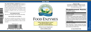 Nature's Sunshine Food Enzymes - enzyme supplement