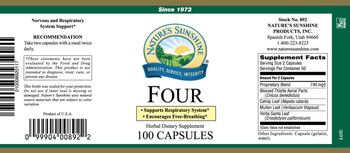 Nature's Sunshine Four - herbal supplement
