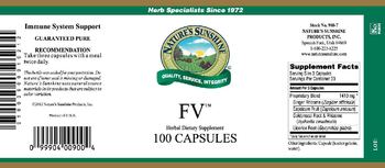 Nature's Sunshine FV - herbal supplement