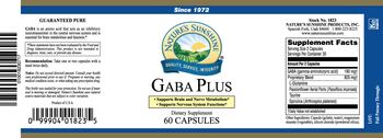 Nature's Sunshine Gaba Plus - supplement