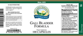 Nature's Sunshine Gall Bladder Formula - supplement