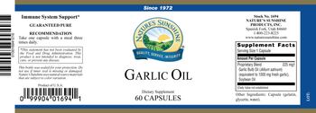 Nature's Sunshine Garlic Oil - supplement