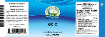 Nature's Sunshine GC-X - herbal supplement
