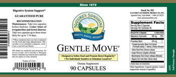 Nature's Sunshine Gentle Move - herbal supplement