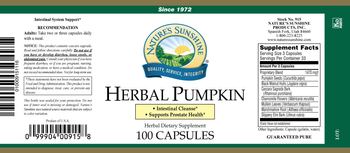 Nature's Sunshine Herbal Pumpkin - herbal supplement