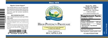 Nature's Sunshine High Potency Protease - supplement