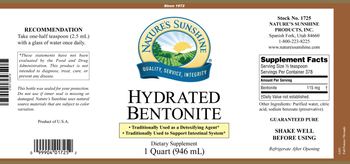 Nature's Sunshine Hydrated Bentonite - supplement
