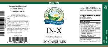 Nature's Sunshine IN-X - herbal supplement