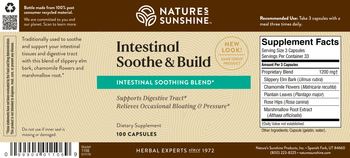 Nature's Sunshine Intestinal Soothe & Build - supplement