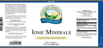 Nature's Sunshine Ionic Minerals - supplement
