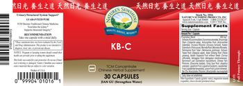 Nature's Sunshine KB-C - chinese herbal supplement