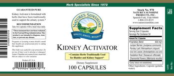 Nature's Sunshine Kidney Activator - herbal supplement