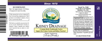 Nature's Sunshine Kidney Drainage - supplement