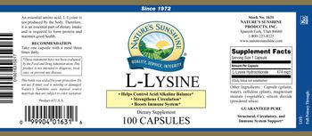 Nature's Sunshine L-Lysine - supplement