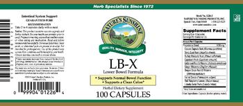 Nature's Sunshine LB-X - herbal supplement