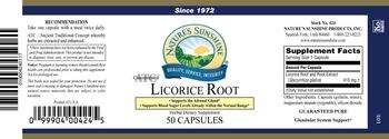 Nature's Sunshine Licorice Root ATC Concentrated - herbal supplement