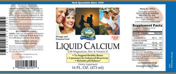 Nature's Sunshine Liquid Calcium With Magnesium, Zinc & Vitamin D Mango And Passion Fruit - supplement