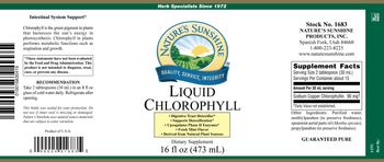 Nature's Sunshine Liquid Chlorophyll Fresh Mint Flavor - supplement