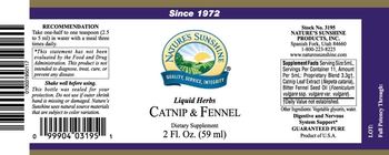 Nature's Sunshine Liquid Herbs Catnip & Fennel - supplement