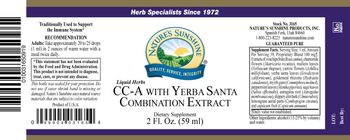 Nature's Sunshine Liquid Herbs CC-A with Yerba Santa Combination Extract - supplement